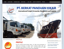 Tablet Screenshot of bph-logistics.com